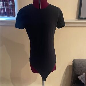 Abercrombie and Fitch size large Black Short Sleeve Bodysuit